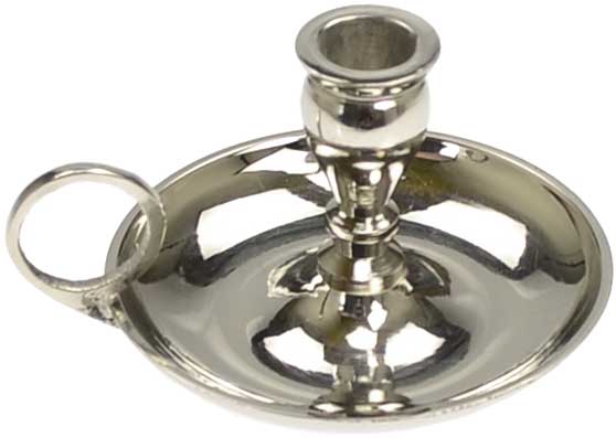 Chime Candle Holder with Finger Ring (Nickle)