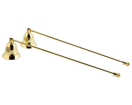 Pentacle Brass Candle Snuffer -11"L