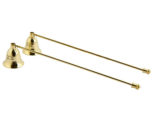Triple Moon Brass Candle Snuffer -11"L