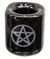 Chime Candle Holder Black w/Pentacle