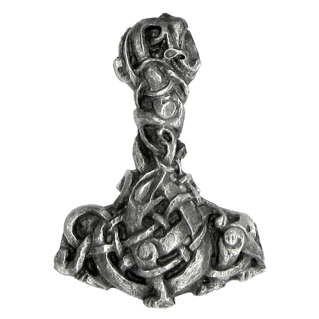 Pewter Urnes Style Thors Hammer Pendant