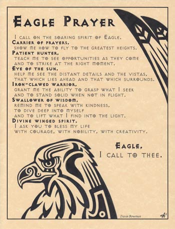 Poster Eagle Prayer