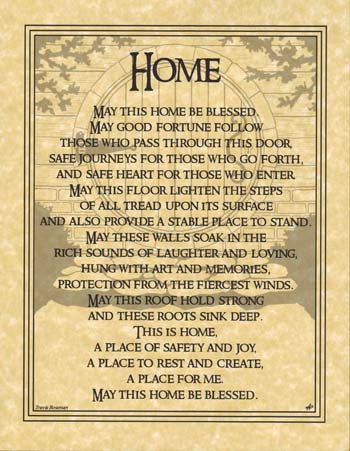 Poster Home Blessing