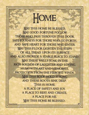 Poster Home Blessing