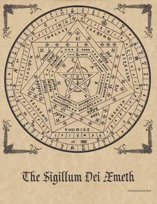 Poster Sigillum Dei Aemeth
