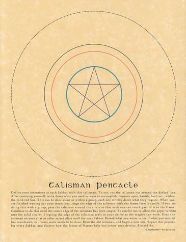 Poster Talisman Pentacle