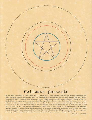 Poster Talisman Pentacle