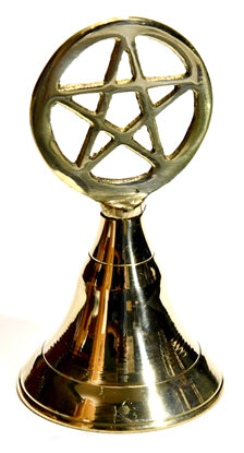 Pentagram Brass Bell 4"