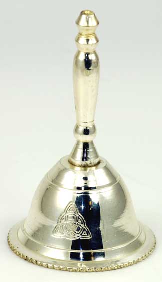 Altar Bell with Triquetra Design 2 1/2"