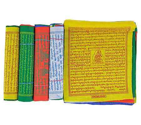 Tibetan Prayer Flag 10 Flaps 6.5"W, 7.5"L