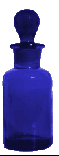 Blue Apothecary Bottle 1 oz.