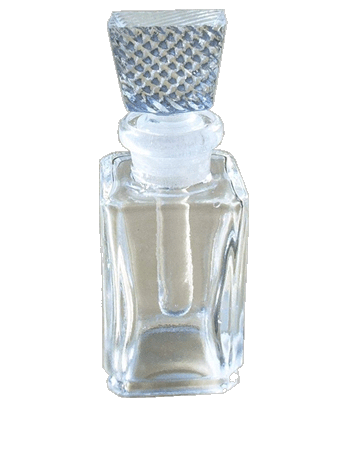 1/3 oz Clear Glass rectangular bottle