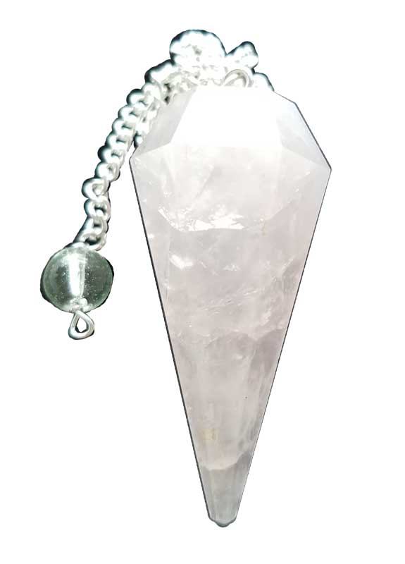 Pendulum Rose Quartz 6 Sided