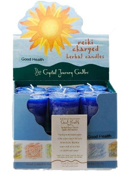 Good Health Herbal Votive Candle (Blue)