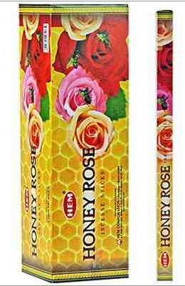 Hem Honey Rose Incense (8 stick square)