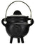 Pentagram Cast Iron Cauldron with lid 2 3/4"