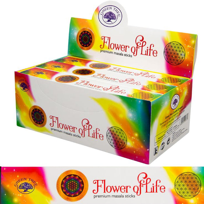 Green Tree Flower of Life Incense Sticks