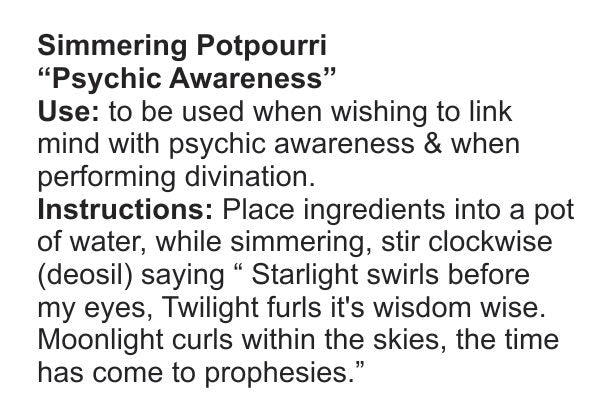 Psychic Awareness Potpourri