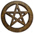 Pentagram altar wooden tile 4"