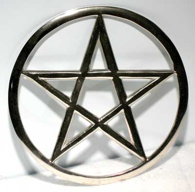 Cut-Out Pentagram altar tile 5 3/4"