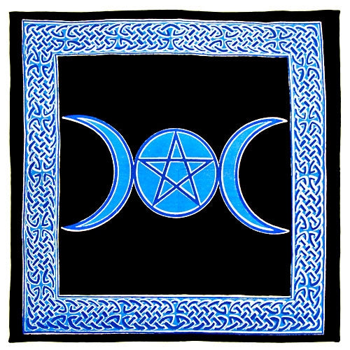 Triple Moon Altar Cloth 24" x 24"
