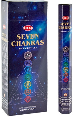 HEM 7 Chakras (Hex Pack 20 Sticks)