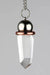 Pendulum Himalayan Crystal Sm. Chamber w/ copper energy ring