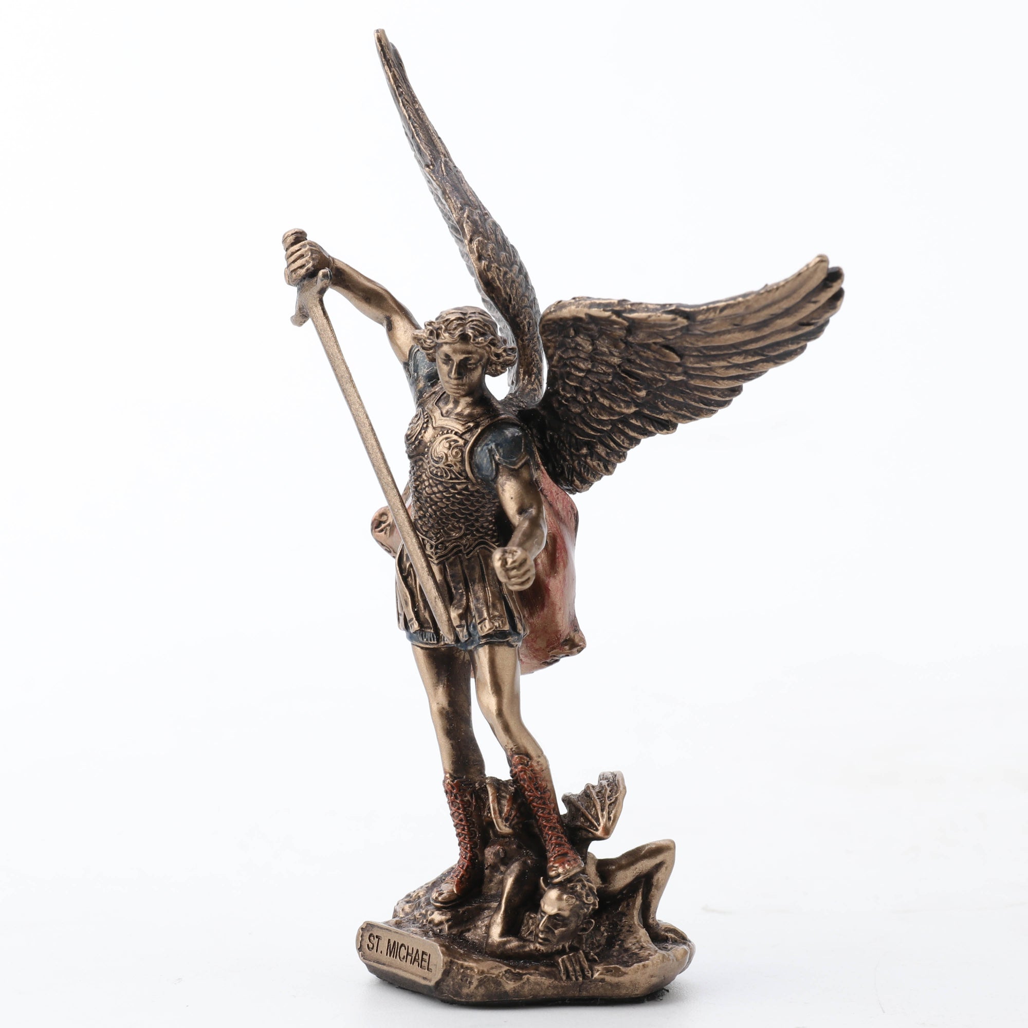 Small Saint Michael Triumphs Over The Devil Statue