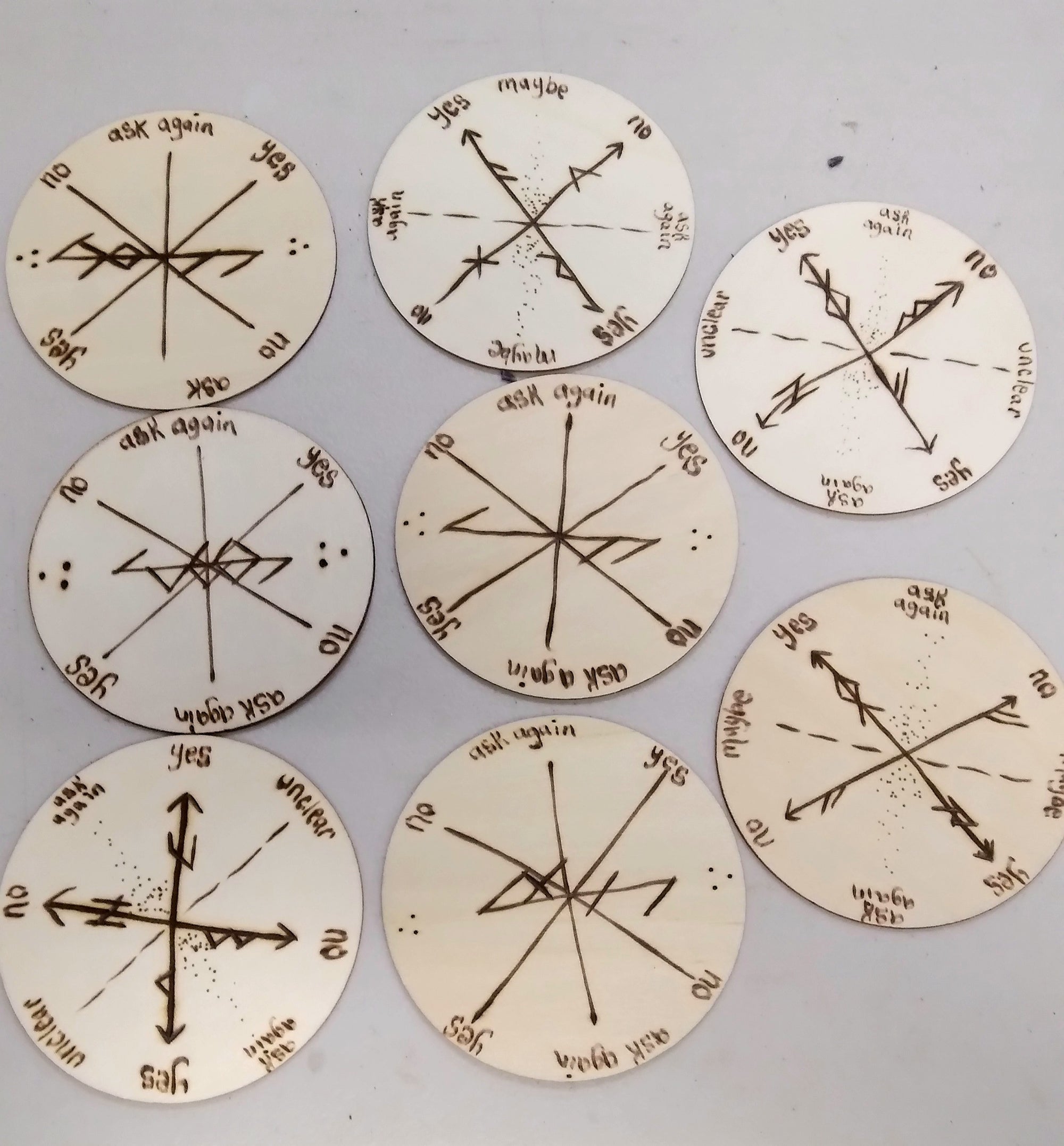 YW Wood Pendulum Board- Travel Rune