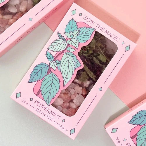 Sow the Magic Peppermint Tarot Botanical Bath Tea Box