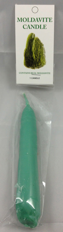 Moldavite Taper Candles