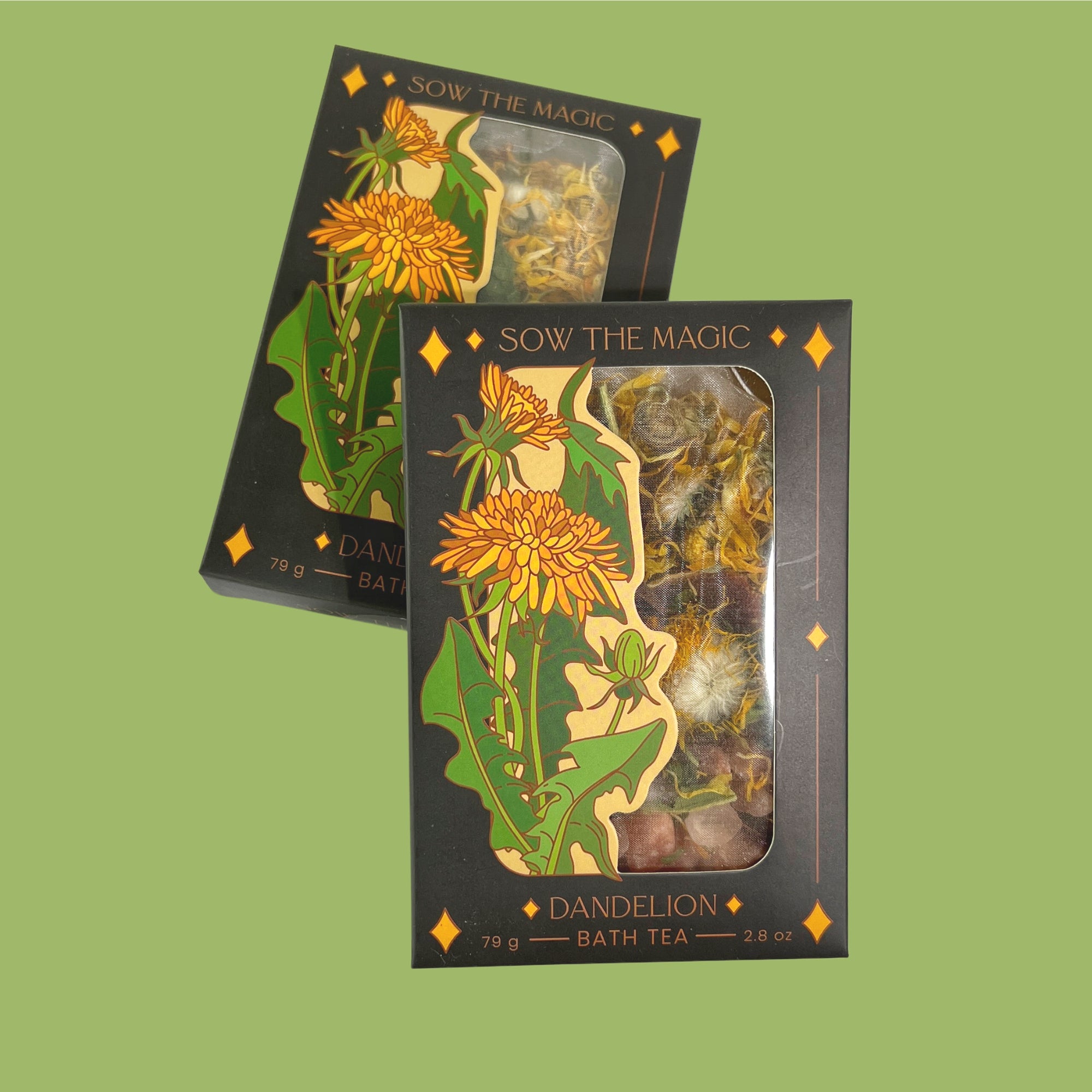 Sow the Magic Dandelion Tarot Botanical Bath Tea Box
