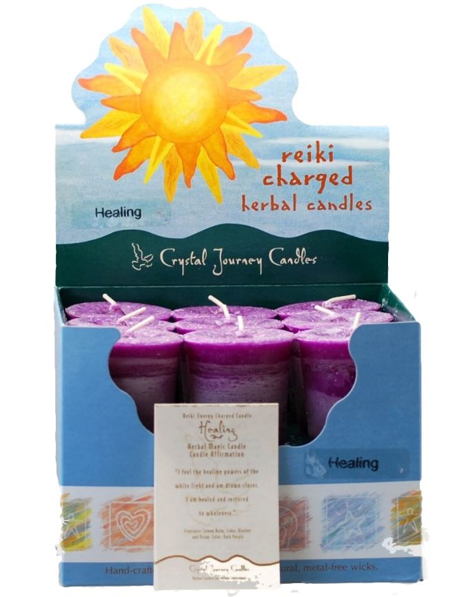 Healing Herbal Votive Candle (Purple)
