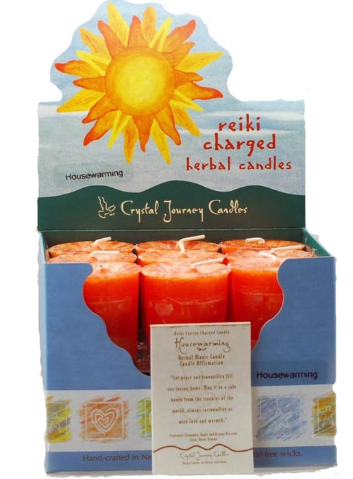 Housewarming Herbal Votive Candle (Burnt Orange)