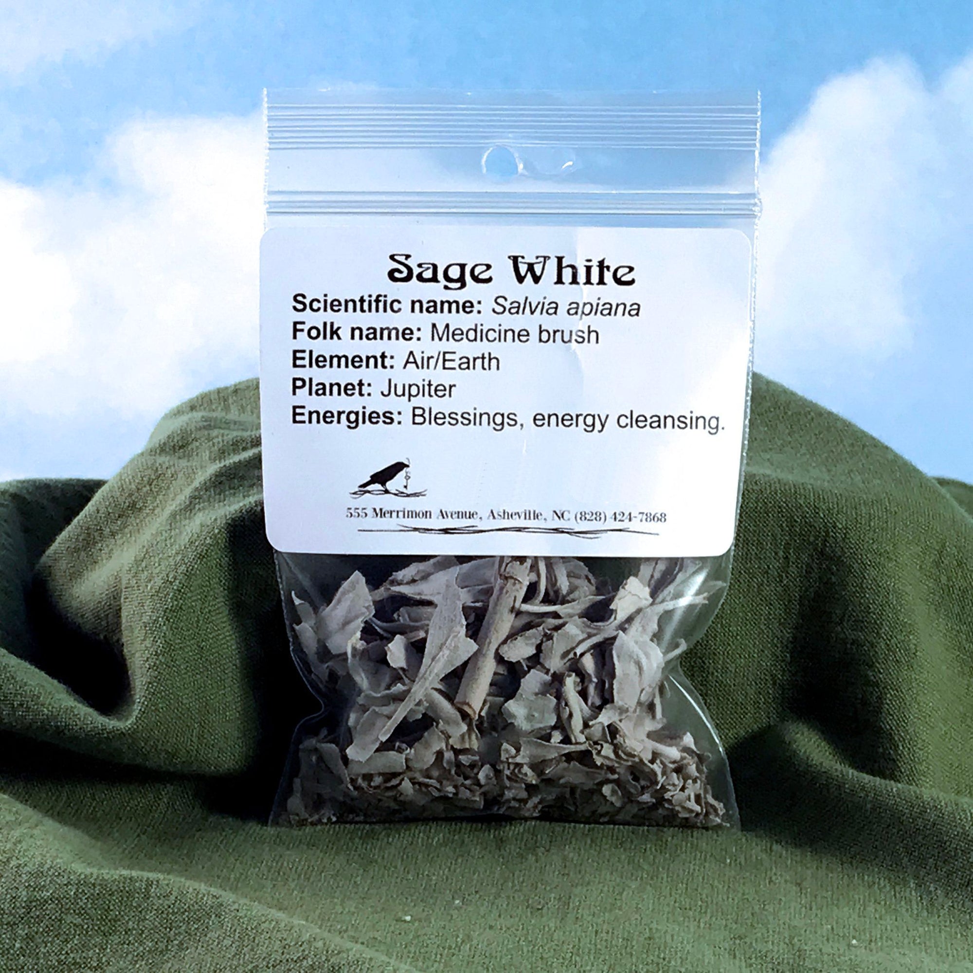Sage White Leaf