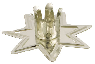 Chime Candle Holder Star Metal Silver