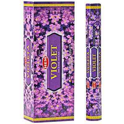 HEM Violet Incense (Hex Pack 20 Sticks)